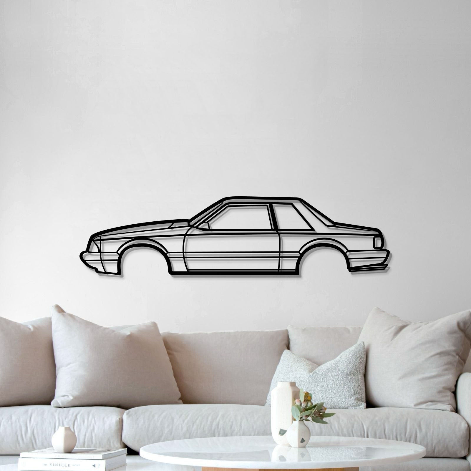 1989 Mustang Foxbody Metal Car Wall Art - MT0225 - Speedlogix