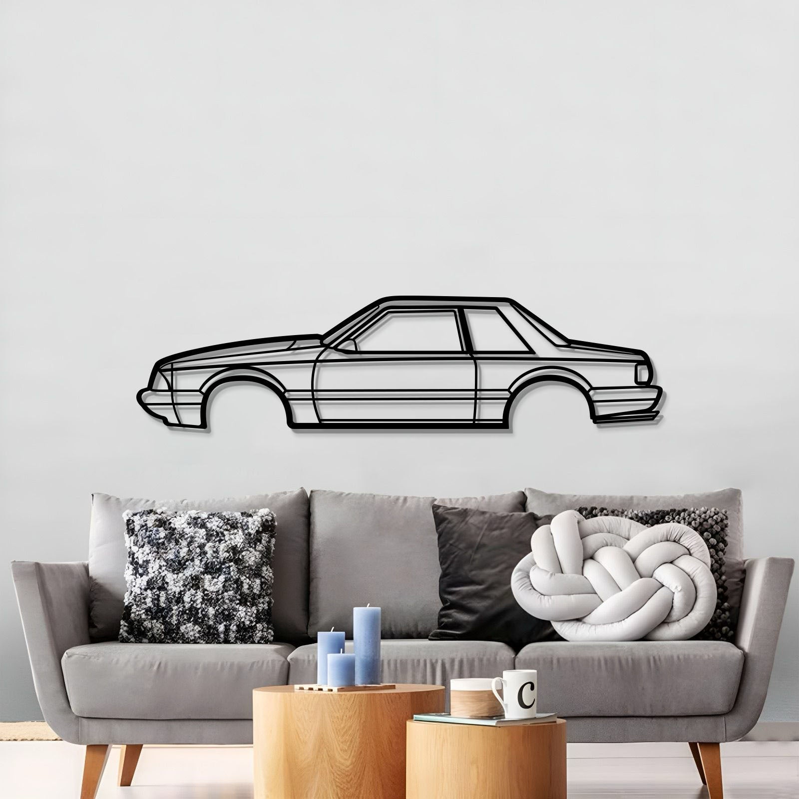 1989 Mustang Foxbody Metal Car Wall Art - MT0225 - Speedlogix