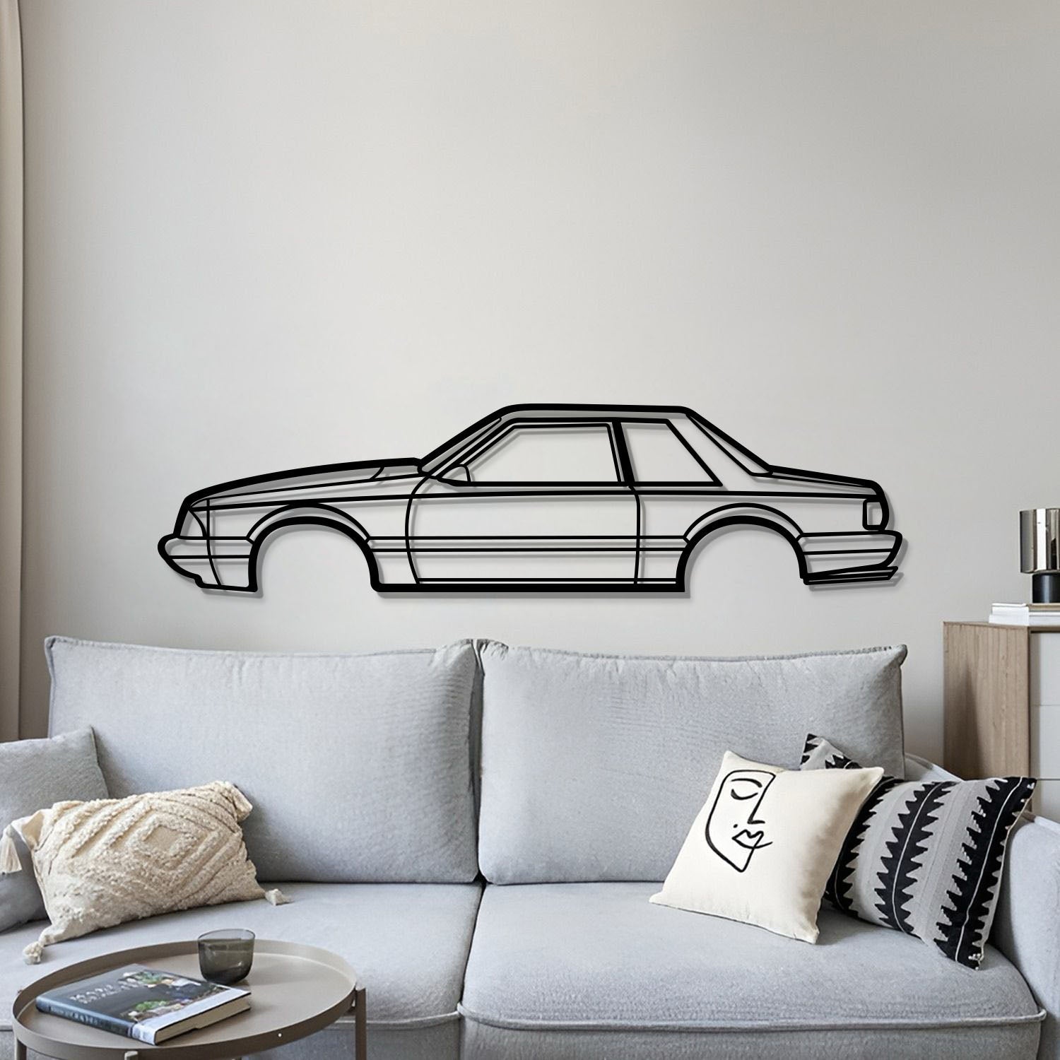 1989 Mustang Foxbody Metal Car Wall Art - MT0225 - Speedlogix