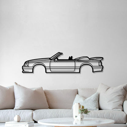 1990 Mustang Saleen Convertible Metal Car Wall Art - MT0229 - Speedlogix