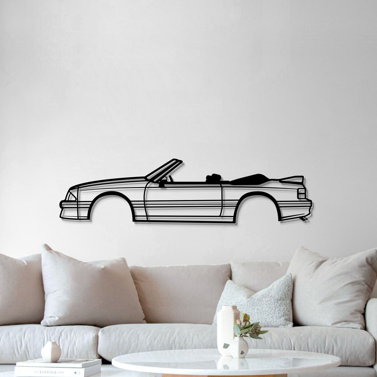 1993 Mustang GT Convertible Metal Car Wall Art - MT0245 - Speedlogix