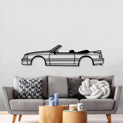 1993 Mustang GT Convertible Metal Car Wall Art - MT0245 - Speedlogix