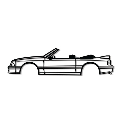 1993 Mustang GT Convertible Metal Car Wall Art - MT0245 - Speedlogix