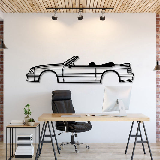 1993 Mustang GT Convertible Metal Car Wall Art - MT0245 - Speedlogix