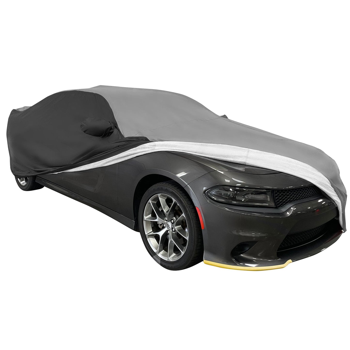 2005 - 2023 Dodge Charger Ultraguard Plus Car Cover - 300D Indoor/Outdoor Protection - Gray/Black - Speedlogix