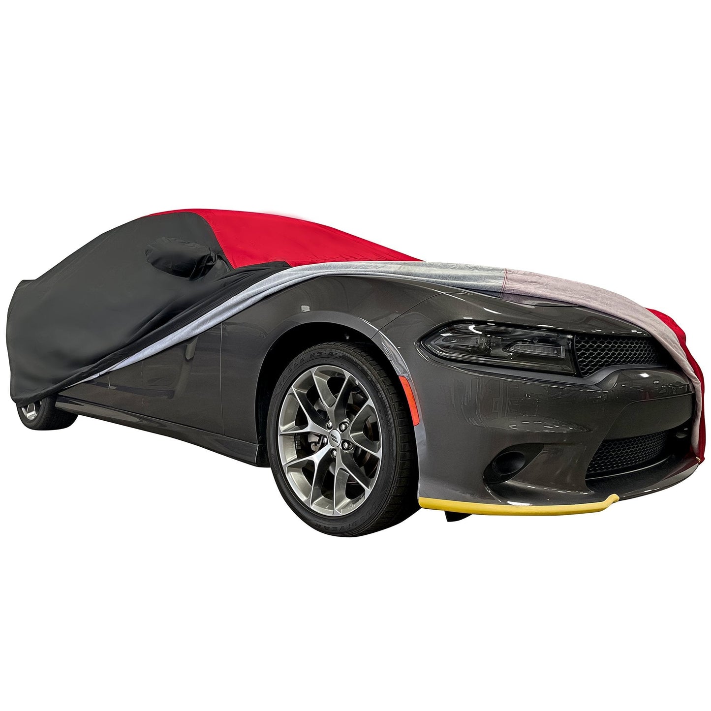 2005 - 2023 Dodge Charger Ultraguard Plus Car Cover - 300D Indoor/Outdoor Protection - Red/Black - Speedlogix