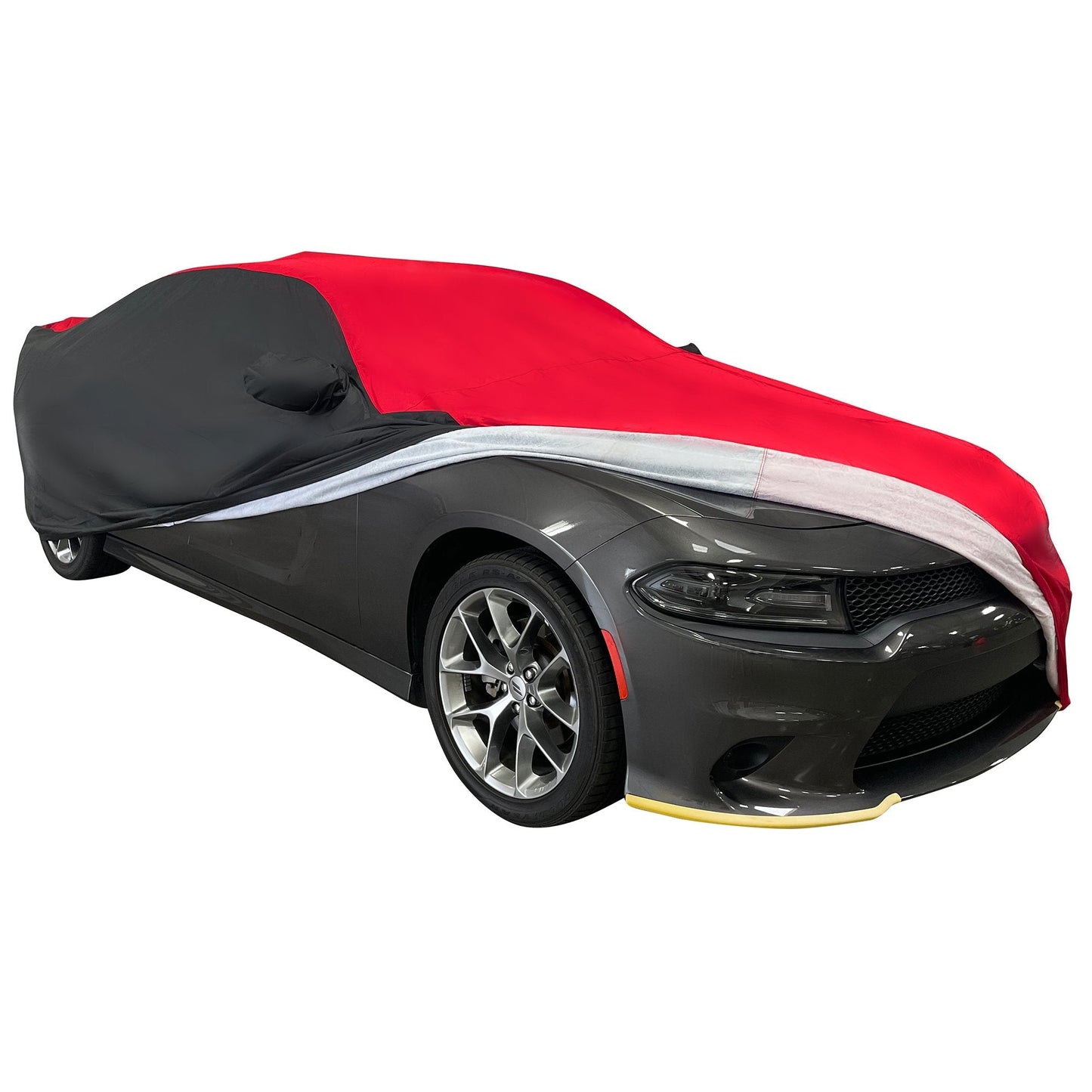 2005 - 2023 Dodge Charger Ultraguard Plus Car Cover - 300D Indoor/Outdoor Protection - Red/Black - Speedlogix