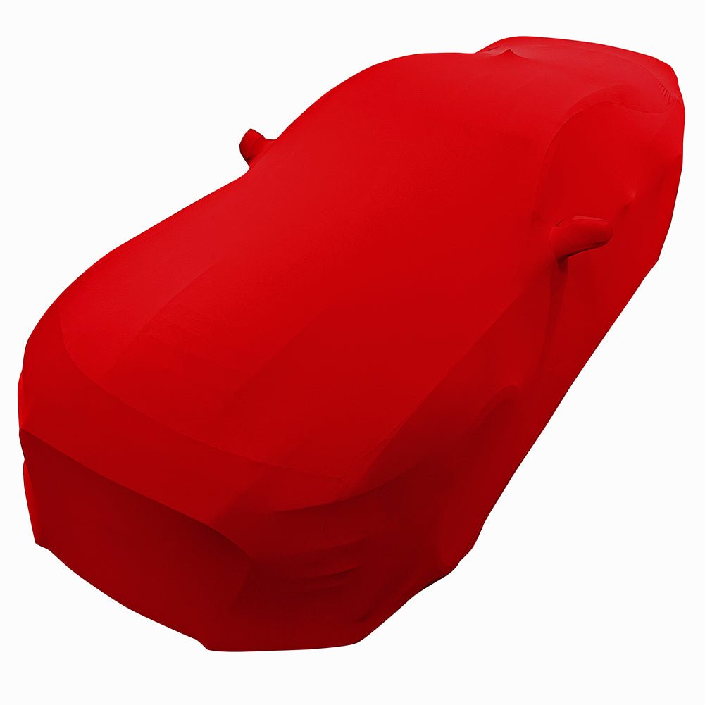 2005 - 2024 Ford Mustang Ultraguard Stretch Satin Indoor Car Cover - Red - Speedlogix