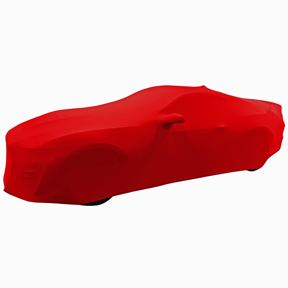2005 - 2024 Ford Mustang Ultraguard Stretch Satin Indoor Car Cover - Red - Speedlogix