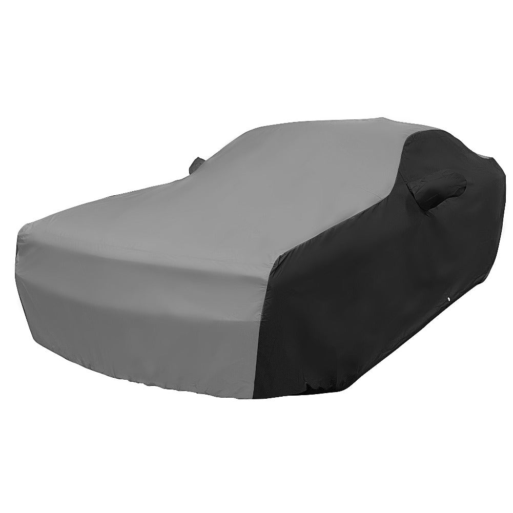 2008 - 2022 Dodge Challenger Ultraguard Plus Car Cover - Indoor/Outdoor Protection - Gray/Black - Speedlogix