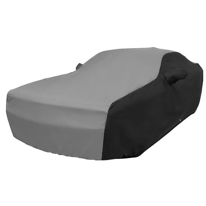 2008 - 2022 Dodge Challenger Ultraguard Plus Car Cover - Indoor/Outdoor Protection - Gray/Black - Speedlogix