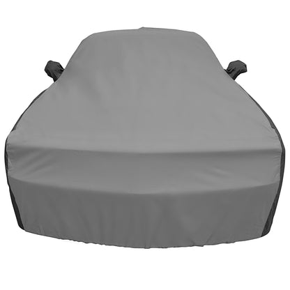 2008 - 2022 Dodge Challenger Ultraguard Plus Car Cover - Indoor/Outdoor Protection - Gray/Black - Speedlogix
