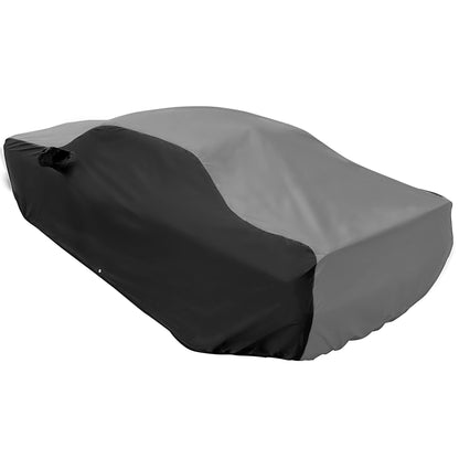 2008 - 2022 Dodge Challenger Ultraguard Plus Car Cover - Indoor/Outdoor Protection - Gray/Black - Speedlogix