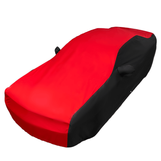 2008 - 2023 Dodge Challenger Ultraguard Plus Car Cover - 300D Indoor/Outdoor Protection - Red/Black - Speedlogix