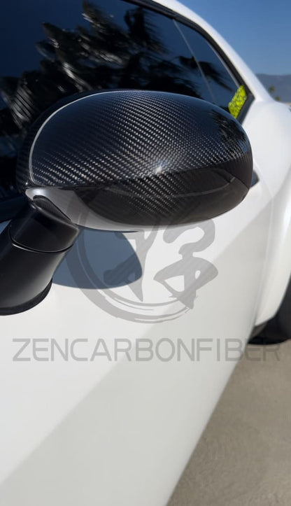 2008+ Dodge Challenger Carbon Fiber Mirror Covers