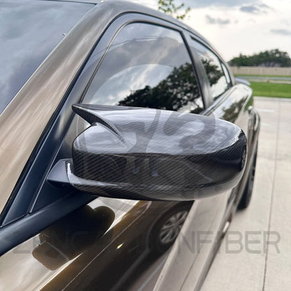 2011+ Dodge Charger/Chrysler 300 M-style Carbon Fiber Mirror Cap Covers