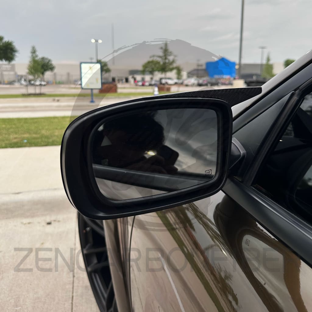 2011+ Dodge Charger/Chrysler 300 M-style Carbon Fiber Mirror Cap Covers