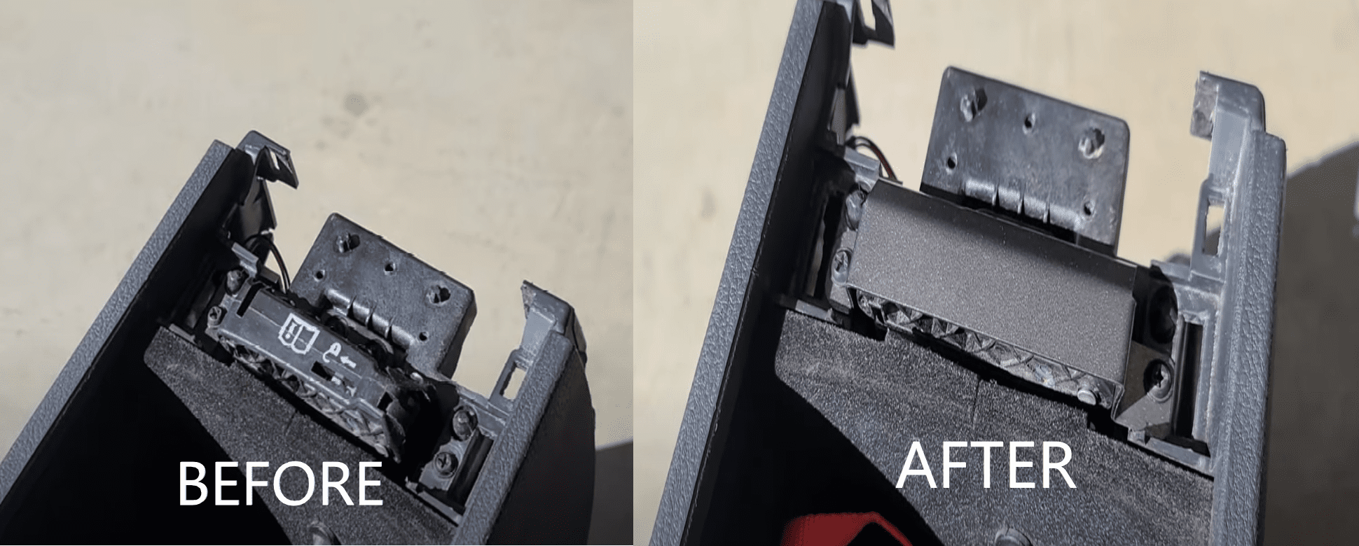 2014 - 2023 Dodge Durango Steel Neutral Strap/Release Cover Plate - Laser Cut, Painted, Authentic - Speedlogix