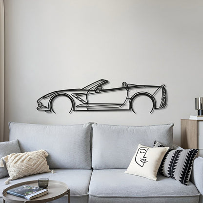 2014 Corvette C7 Cabrio Metal Car Wall Art - MT0500 - Speedlogix