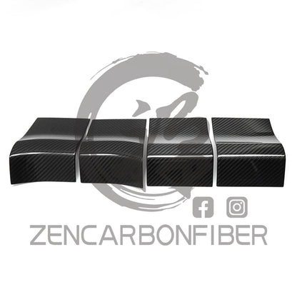 2015-2020 Ford F150/Raptor Carbon Fiber Door Trim Panel(4-Piece Set)