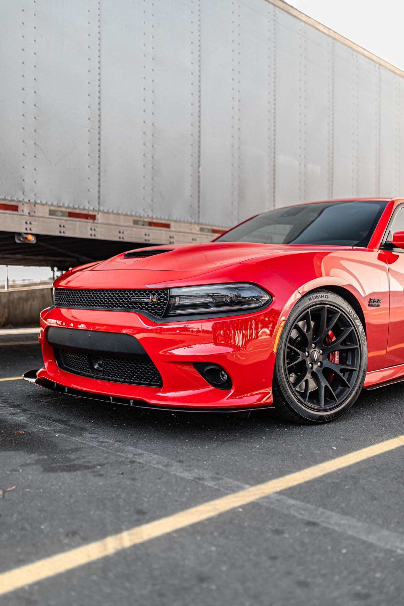 2015 - 2022 Dodge Charger Front Splitter V1 (Scatpack/Hellcat/Daytona) - Speedlogix