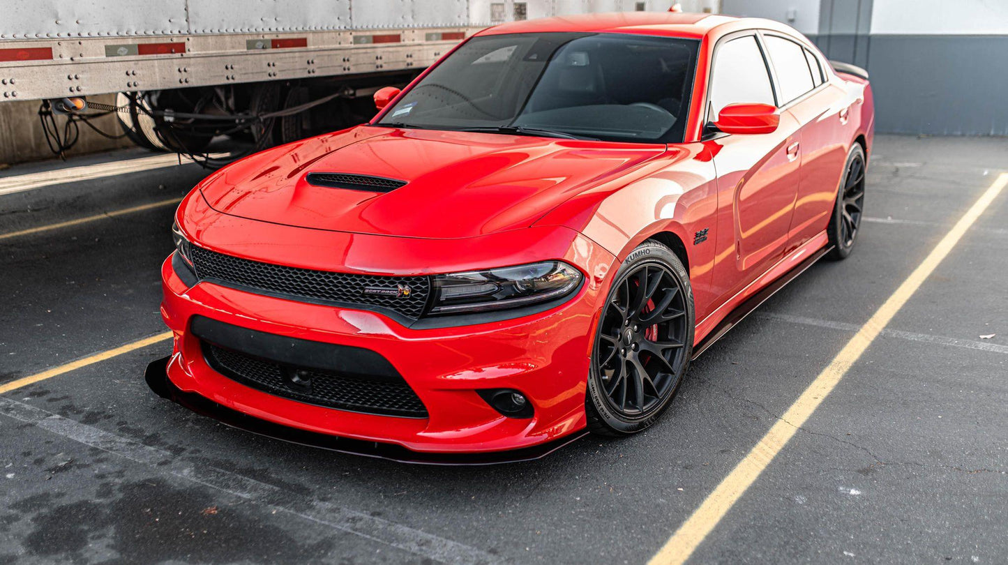 2015 - 2022 Dodge Charger Front Splitter V1 (Scatpack/Hellcat/Daytona) - Speedlogix