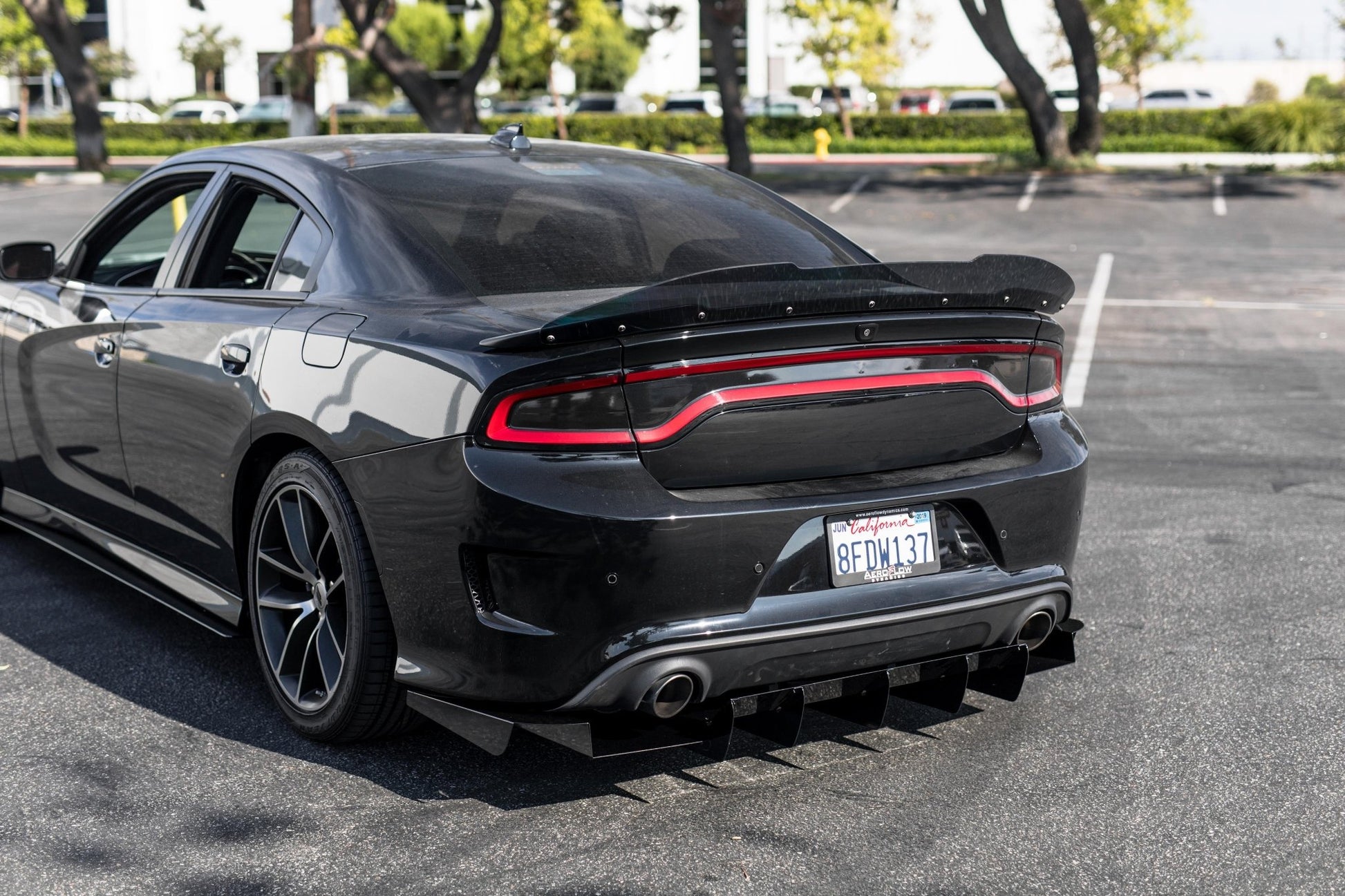 2015 - 2022 Dodge Charger Scatpack/ Hellcat/Daytona Rear Diffuser V1 - Speedlogix