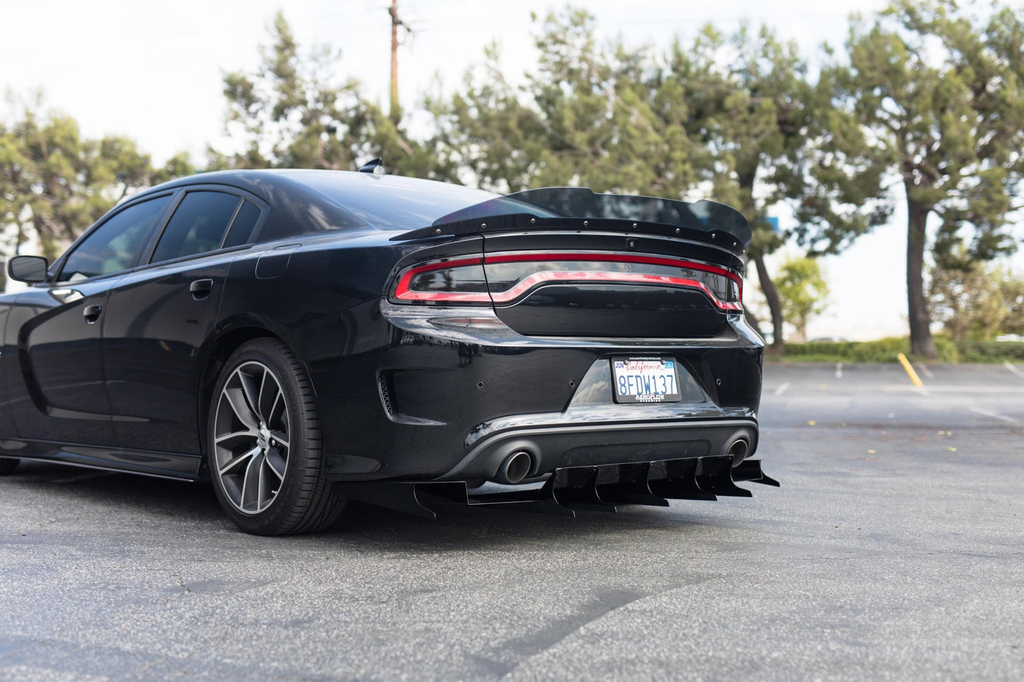 2015 - 2022 Dodge Charger Scatpack/ Hellcat/Daytona Rear Diffuser V5 - Speedlogix