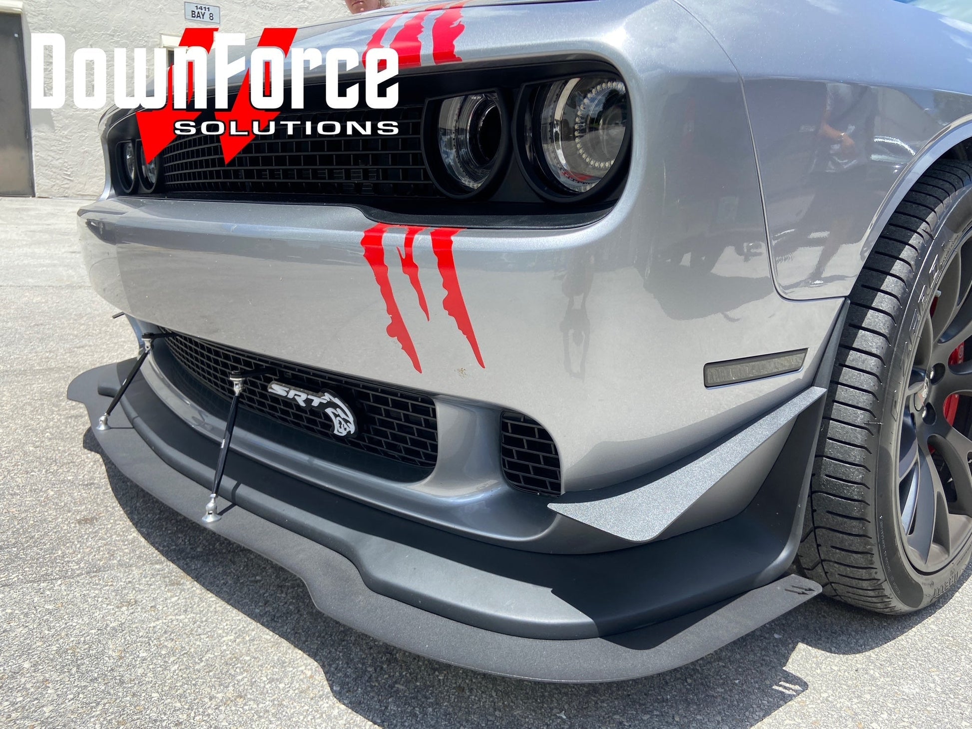 2015 - 2023 Challenger Hellcat Front Splitter - Speedlogix