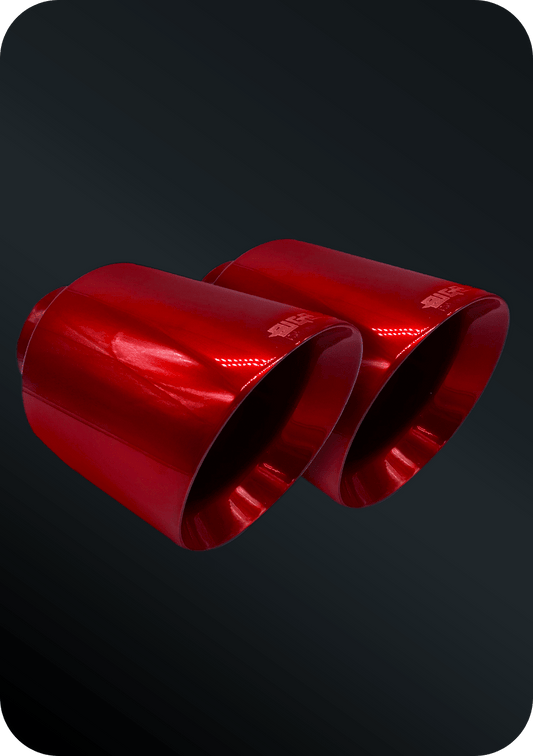 (2015 - 2023) D - Charger 5" V8 Tip Set CANDY RED - Speedlogix