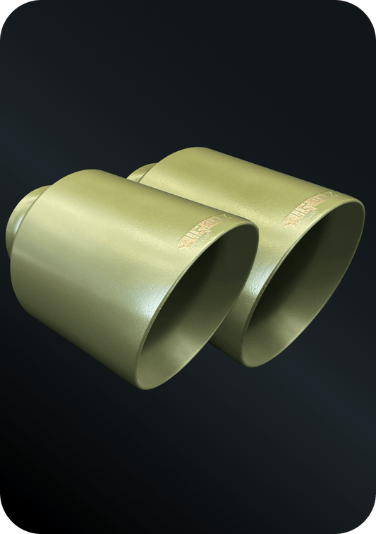 (2015 - 2023) D - Charger 5" V8 Tip Set FLAT GREEN - Speedlogix