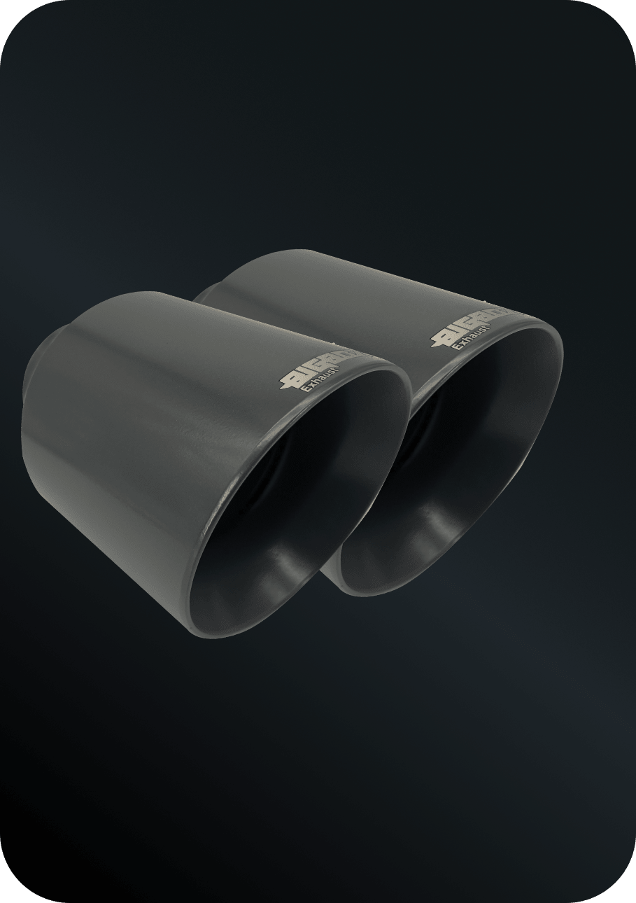 (2015 - 2023) D - Charger 5" V8 Tip Set FLAT GREY - Speedlogix