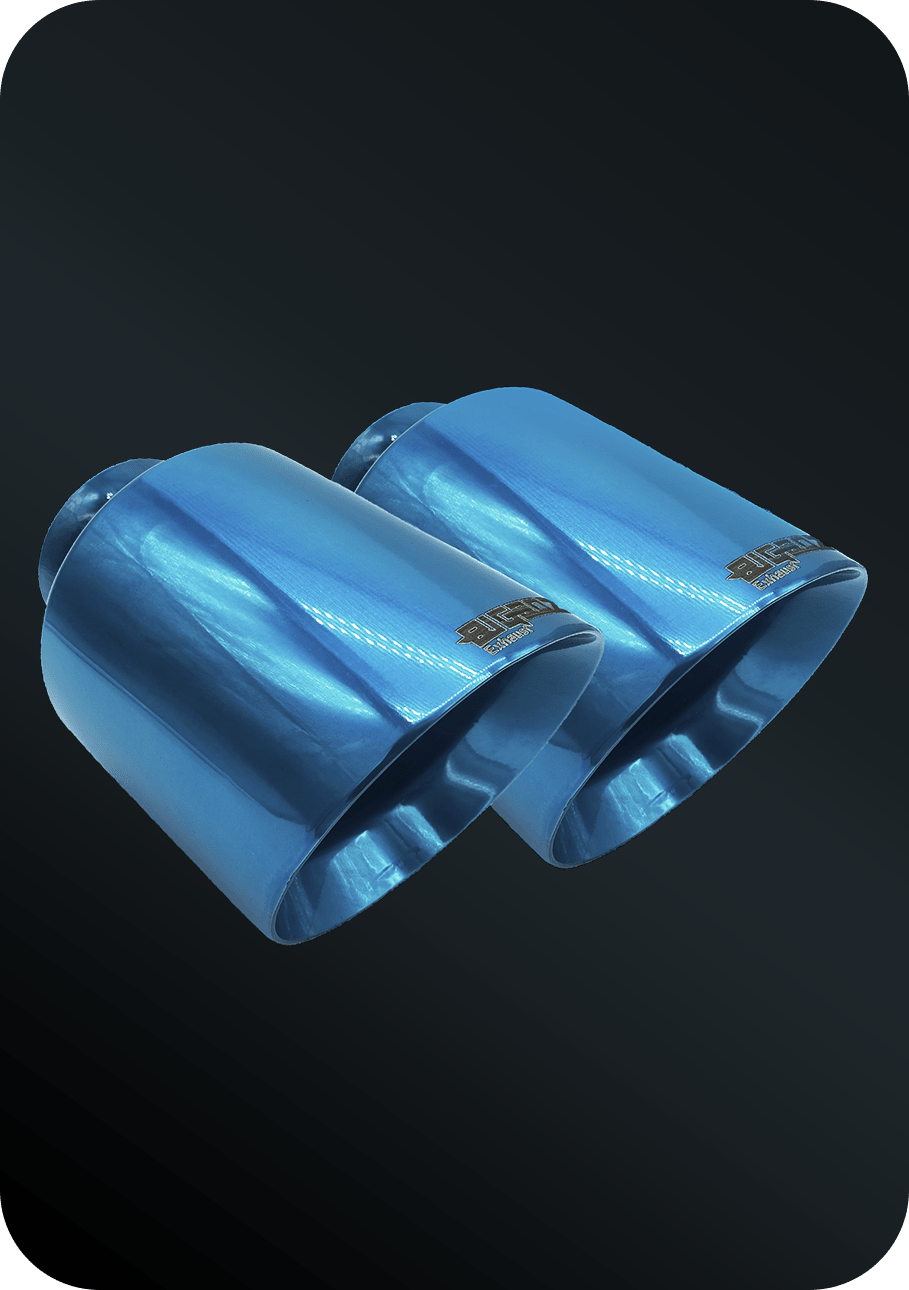 (2015 - 2023) D - Charger 5" V8 Tip Set LONG ISLAND BLUE - Speedlogix