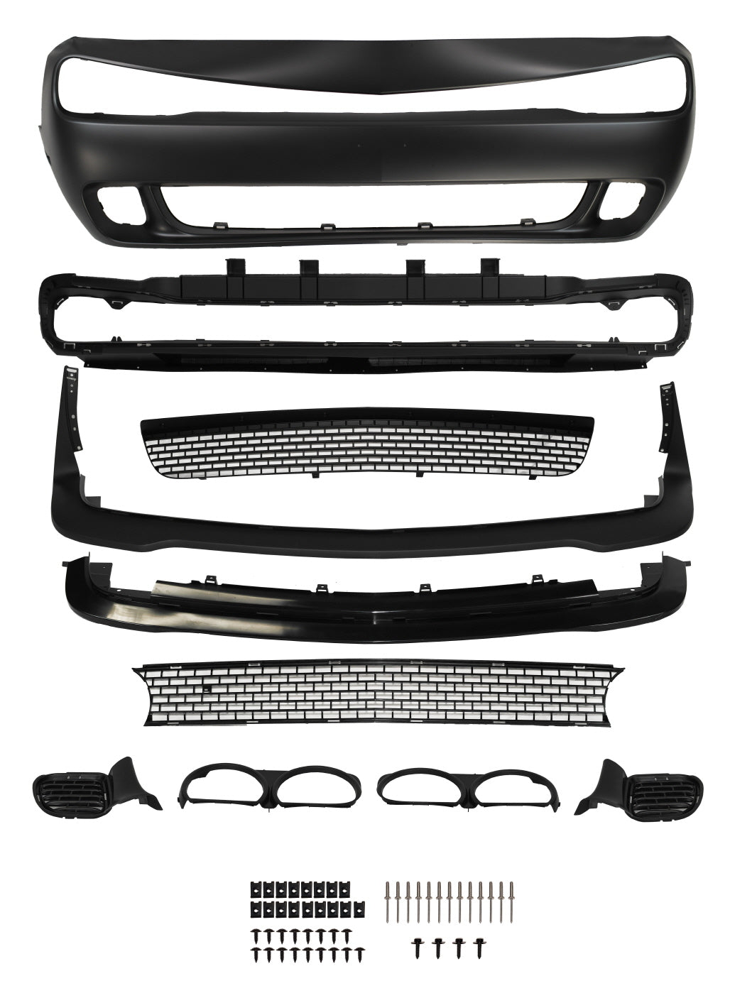 2015 - 2023 Dodge Challenger SRT Hellcat Style Front Bumper W/ LIP - Speedlogix