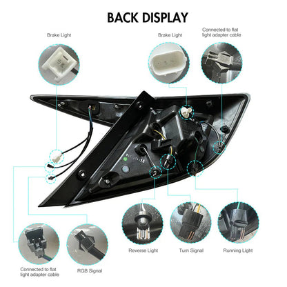 2016 - 2021 Honda Civic 10th Gen RGB Tail Lights For Sedans - Speedlogix