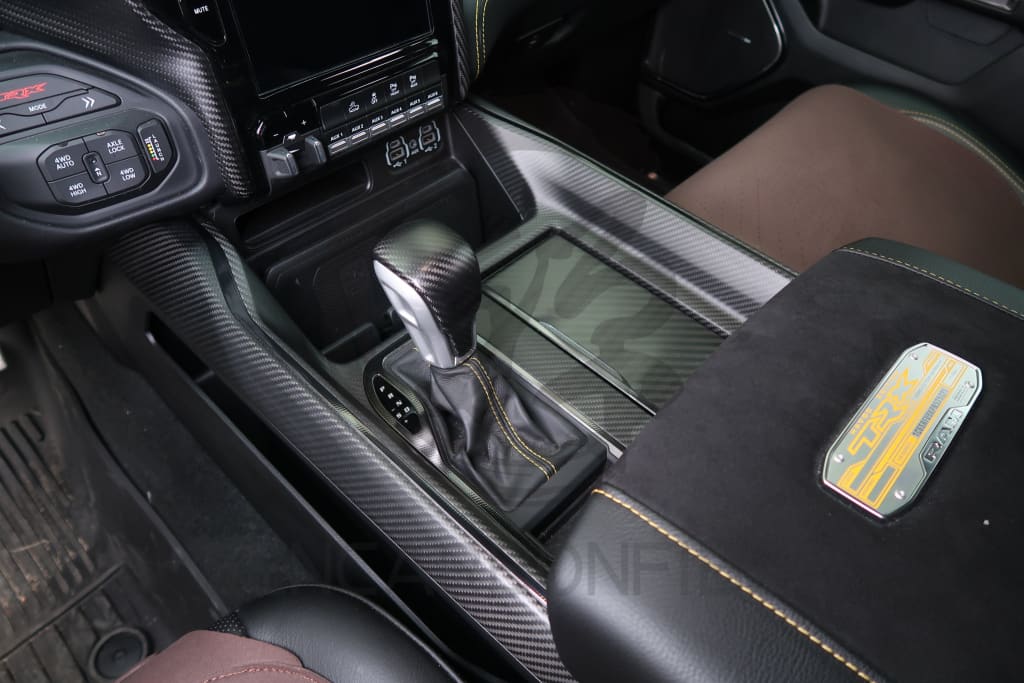 2019+ Dodge RAM 1500/TRX Carbon Fiber Center Console Cover