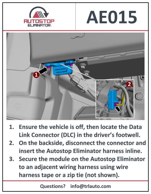 2022-2024 Ford Maverick Autostop Eliminator