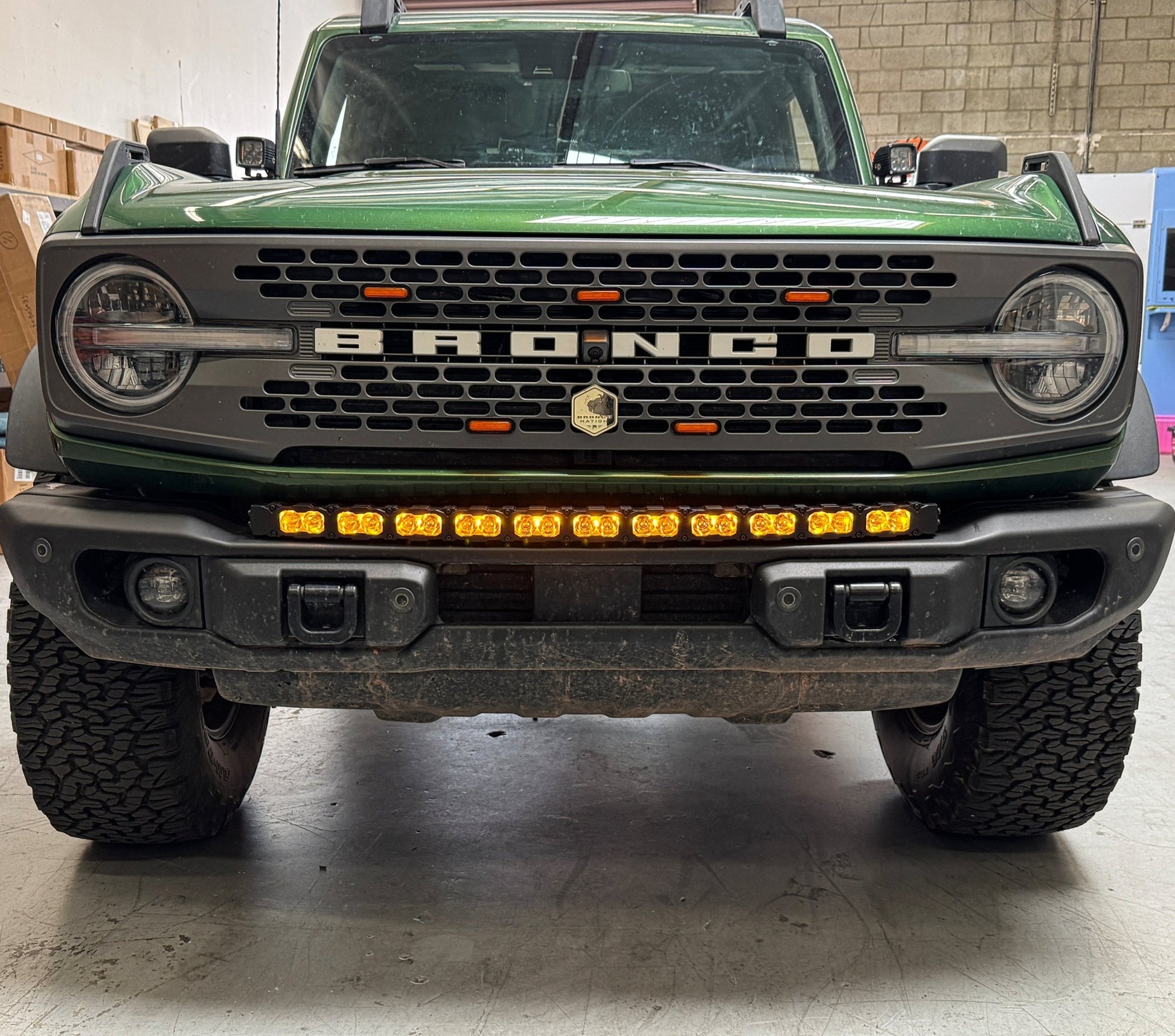 2021+ Ford Bronco Capable Bumper 40in Light Bar - PRO - Speedlogix
