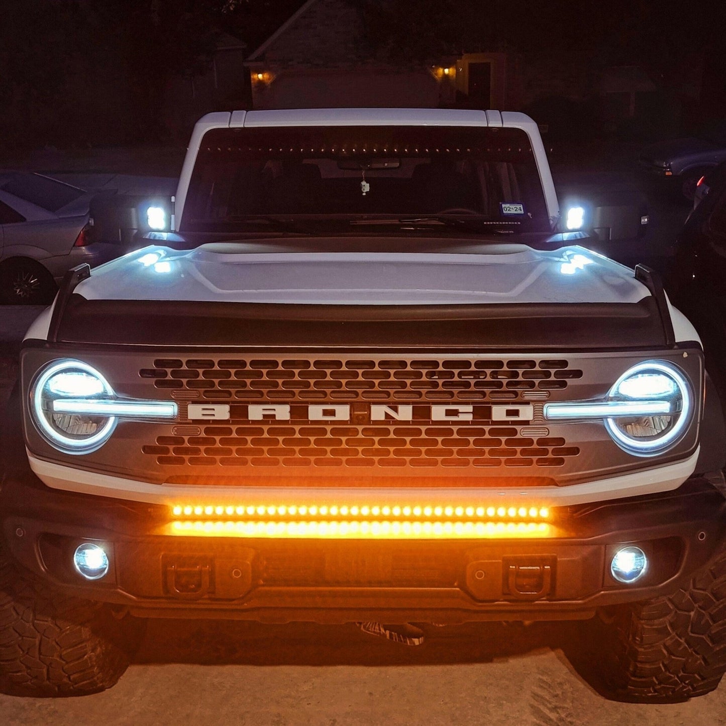 2021+ Ford Bronco Capable Bumper 40in Light Bar - Slim - Speedlogix