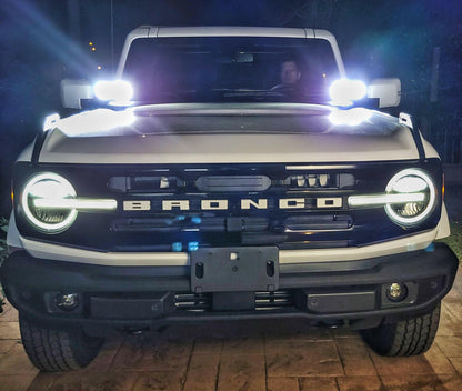 2021+ Ford Bronco Hood Mount/Ditch Lights/Pillars - Speedlogix