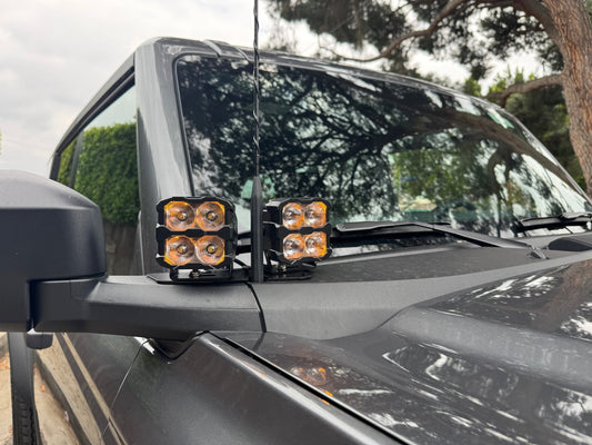 2021+ Ford Bronco Hood Mount/Ditch Lights/Pillars - PRO - Speedlogix