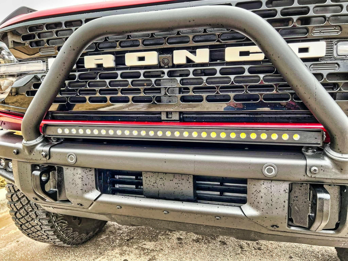 2021+ Ford Bronco Modular Bumper 30in Light Bar - Speedlogix
