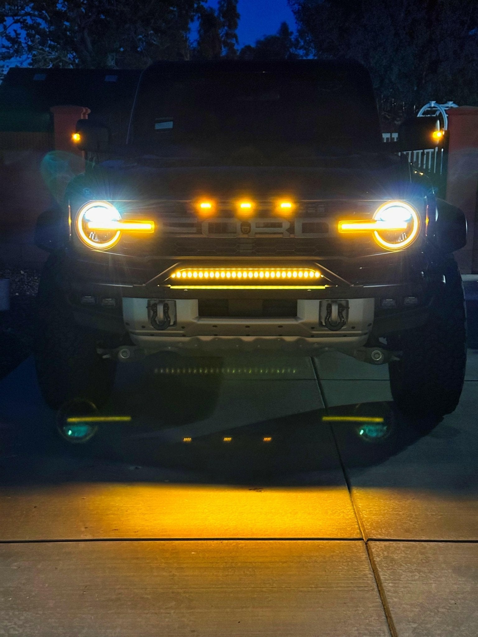 2021+ Ford Bronco Modular Bumper 30in Light Bar - Speedlogix