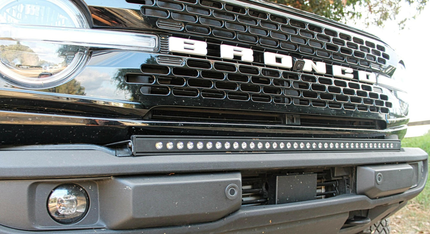 2021+ Ford Bronco Standard Bumper 40in Light Bar - Slim - Speedlogix