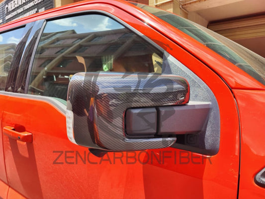 2021+ Ford F150/Raptor Carbon Fiber Mirror Covers