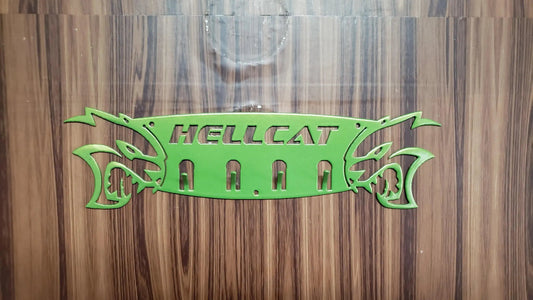 Dodge Hellcat Keychain Rack – Steel Wall Mounted Muscle Car Organizer