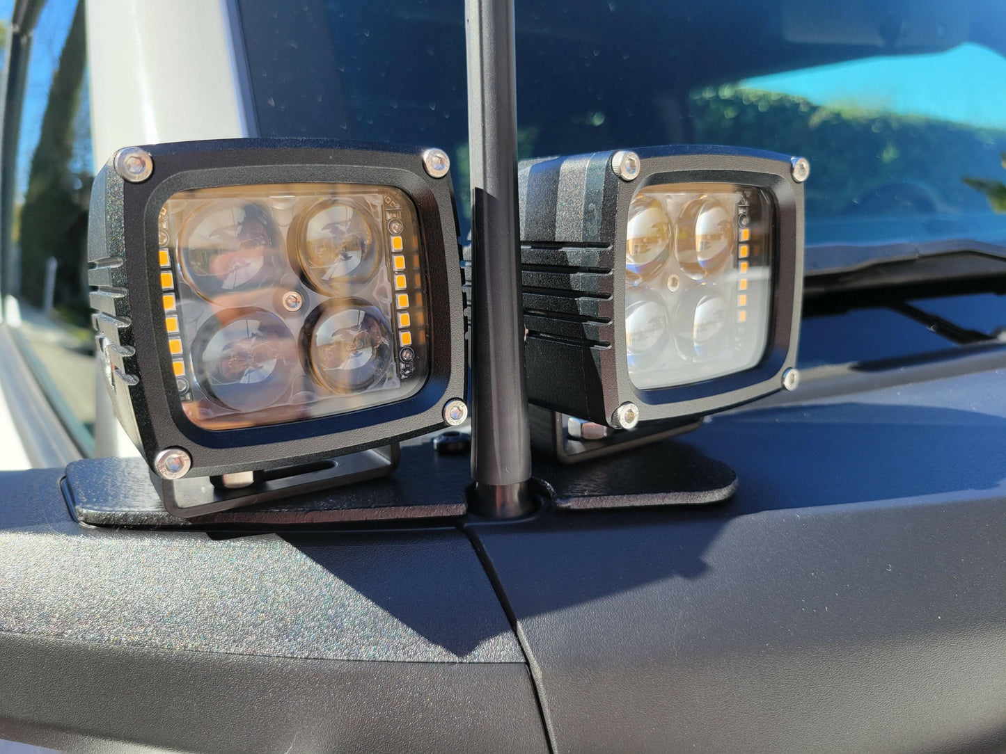 2022+ Ford Bronco Raptor Hood Mount/Ditch Lights/Pillars - Speedlogix