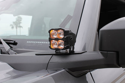2022+ Ford Bronco Raptor Hood Mount/Ditch Lights/Pillars - PRO - Speedlogix