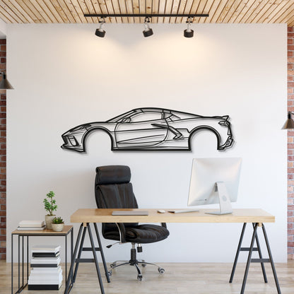2023 Corvette C8 Metal Car Wall Art - MT0824 - Speedlogix