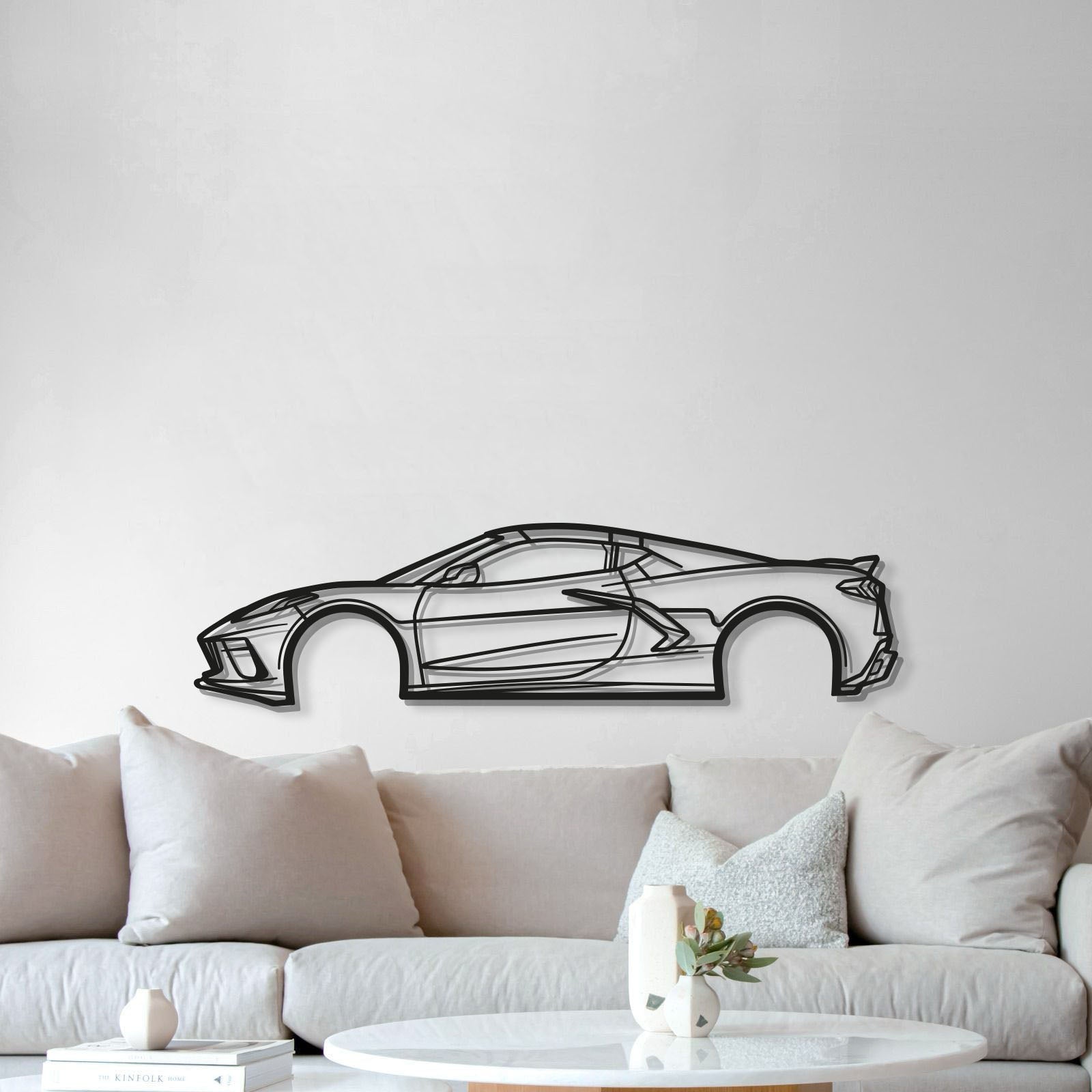 2023 Corvette C8 Metal Car Wall Art - MT0824 - Speedlogix